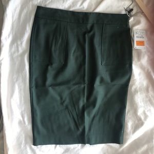 Zara dark green pencil skirt